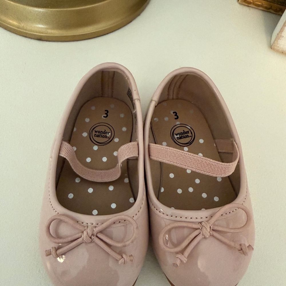 wonder nation Light Pink Mary Jane Flats with Bow